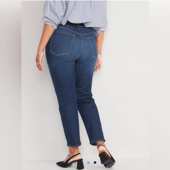 NWT Old Navy High-Waisted OG Straight Ripped Ankle Jeans for Women size 20 - Picture 2 of 5